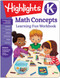 Kindergarten Math Concepts by Highlights Learning, 9781684372836