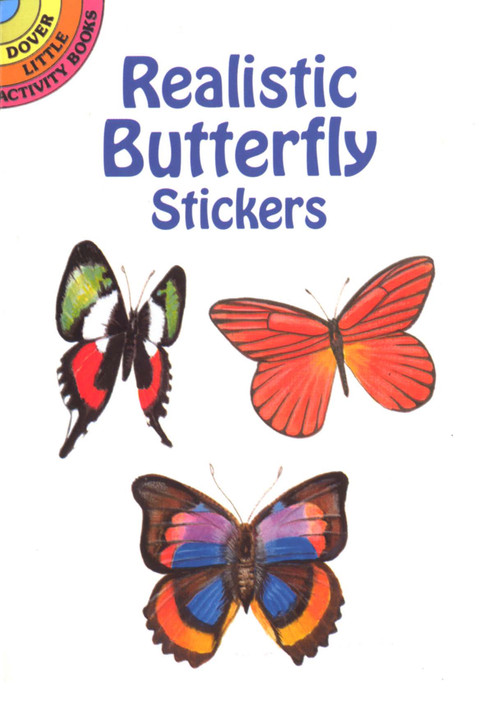 Realistic Butterfly Stickers by Jan Sovak, 9780486412641