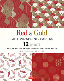Red & Gold Gift Wrapping Papers - 12 Sheets (18 x 24 inch (45 x 61 cm) Wrapping Paper) by Tuttle Studio, 9780804851626