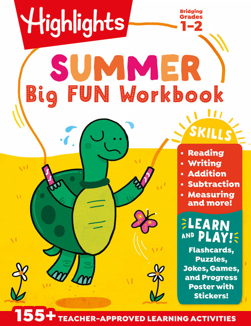 Summer Big Fun Workbook Bridging Grades 1 & 2 (Summer Before Second Grade Prep Workbook for Spelling, Reading Comprehension, Language Arts and More) by Highlights Learning, 9781684372904