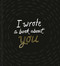 I Wrote A Book About You: Black by M.H. Clark, 9781943200108