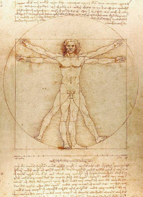 Vitruvian Man Notebook by Leonardo da Vinci, 9780486836560