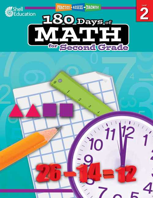 180 Days®: Math for Second Grade (Practice, Assess, Diagnose) by Jodene Lynn Smith, Jodene Smith, Jodene Smith, Jodene Smith, 9781425808051