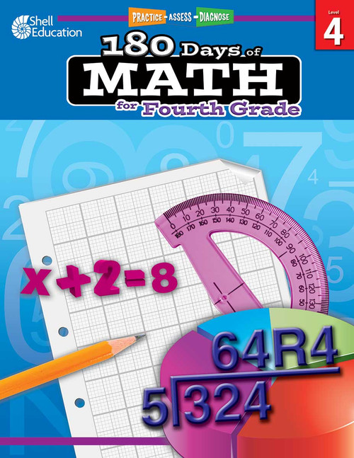 180 Days™: Math for Fourth Grade (Practice, Assess, Diagnose) by Jodene Lynn Smith, Jodene Smith, Jodene Smith, Jodene Smith, 9781425808075