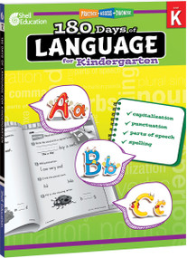 180 Days™: Language for Kindergarten (Practice, Assess, Diagnose) by Christine Dugan, 9781425811723