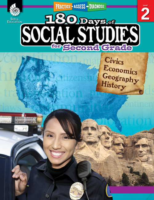 180 Days™: Social Studies for Second Grade (Practice, Assess, Diagnose) by Terri McNamara, 9781425813949