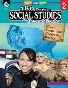 180 Days®: Social Studies for Second Grade (Practice, Assess, Diagnose) by Terri McNamara, 9781425813949