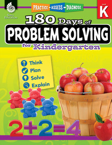 180 Days™: Problem Solving for Kindergarten (Practice, Assess, Diagnose) by Jessica Hathaway, 9781425816124