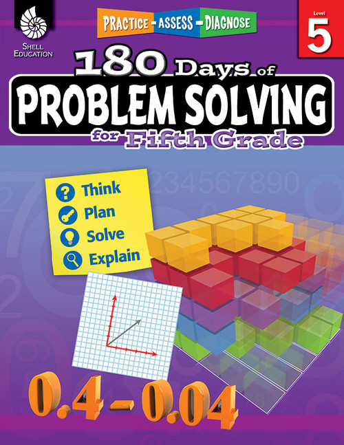 180 Days®: Problem Solving for Fifth Grade (Practice, Assess, Diagnose) by Stacy Monsman, 9781425816179