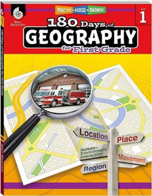 180 Days™: Geography for First Grade (Practice, Assess, Diagnose) by Rane Anderson, 9781425833022