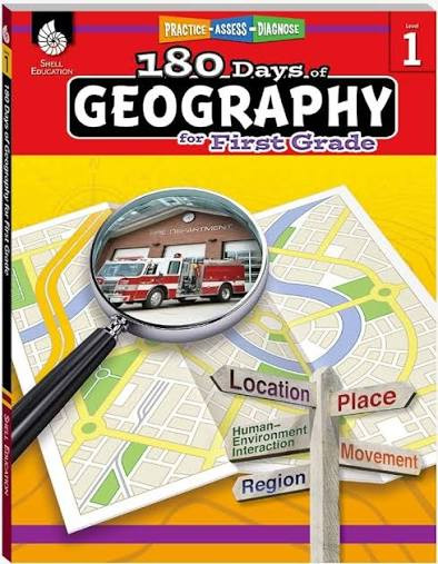 180 Days™: Geography for First Grade (Practice, Assess, Diagnose) by Rane Anderson, 9781425833022