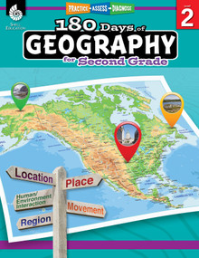 180 Days™: Geography for Second Grade (Practice, Assess, Diagnose) by Melissa Callaghan, 9781425833039