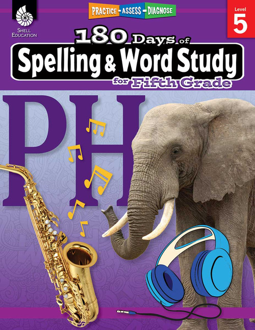 180 Days™: Spelling and Word Study for Fifth Grade (Practice, Assess, Diagnose) by Shireen Pesez Rhoades, 9781425833138
