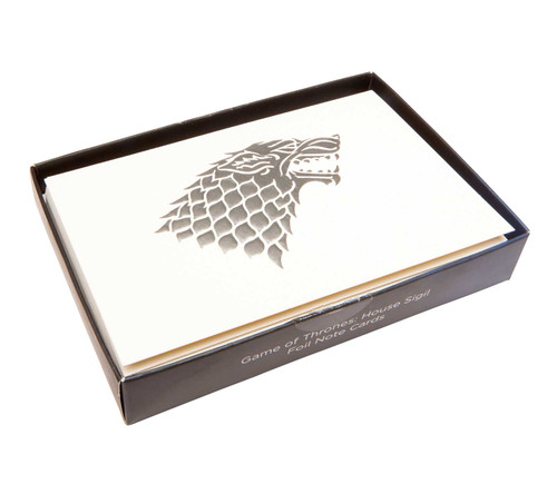 Game of Thrones: House Sigil Foil Note Cards by Insight Editions, 9781683838005