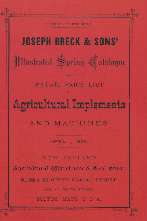 Joseph Breck & Sons' 1880 Catalogue by Joseph Breck, 9781931626361