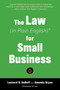 The Law (in Plain English) for Small Business (Fifth Edition) by Leonard D. DuBoff, Amanda Bryan, 9781621536871