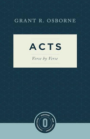 Acts Verse by Verse by Grant R. Osborne, 9781683592747