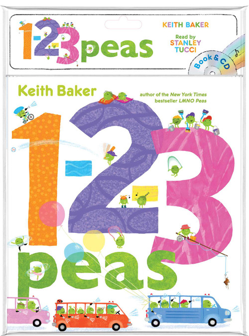 1-2-3 Peas (Book & CD) by Keith Baker, Keith Baker, Stanley Tucci, 9781534418455