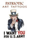 Patriotic Art Tattoos by Marty Noble, 9780486413648