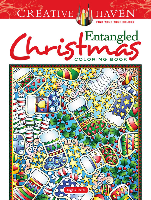 Creative Haven Entangled Christmas Coloring Book by Angela Porter, 9780486836706
