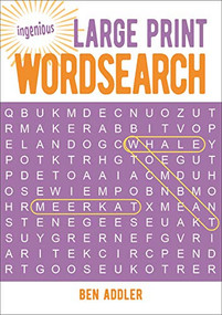 Large Print Wordsearch by Ben Addler, 9781789501209