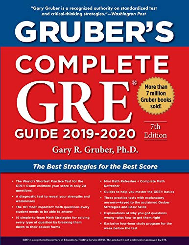 Gruber's Complete GRE Guide 2019-2020 by Gary Gruber, 9781510754225