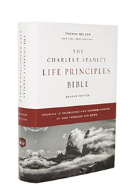 The NKJV, Charles F. Stanley Life Principles Bible, 2nd Edition, Hardcover, Comfort Print by Charles F. Stanley, Thomas Nelson, 9780785225362