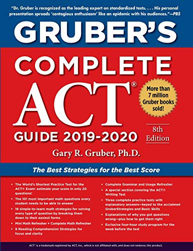 Gruber's Complete ACT Guide 2019-2020 by Gary Gruber, 9781510754201