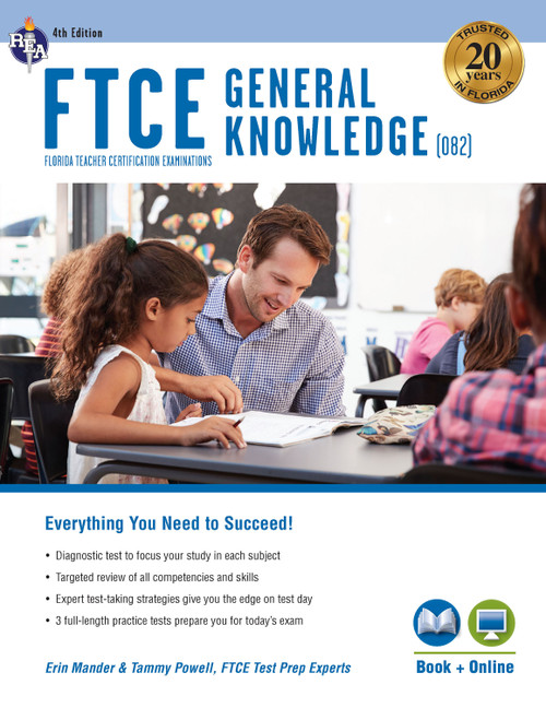 FTCE General Knowledge 4th Ed., Book + Online by Erin Mander, Tammy Powell, 9780738612515