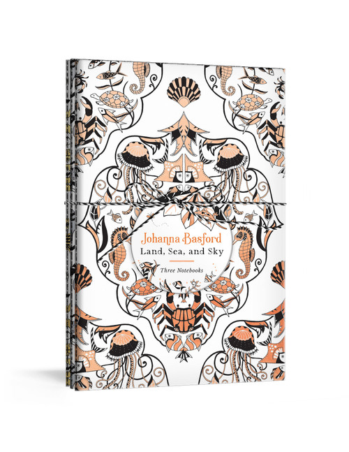Johanna Basford Land, Sea, and Sky (Three Colorable Notebooks) by Johanna Basford, 9781984826190