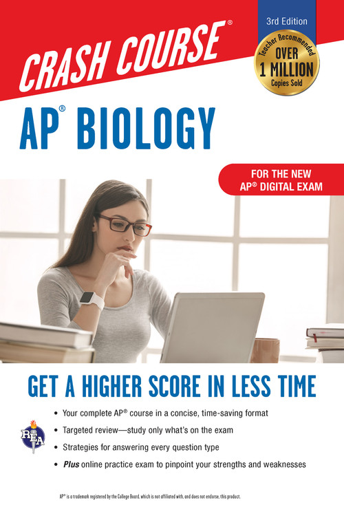AP® Biology Crash Course,  Book + Online (Get a Higher Score in Less Time) by Michael D'Alessio, Christina Palffy, 9780738612683