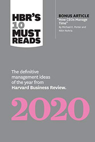 HBR's 10 Must Reads 2020 by Harvard Business Review, Michael E. Porter, Nitin Nohria, Katrina Lake, Paul R. Daugherty, 9781633698123
