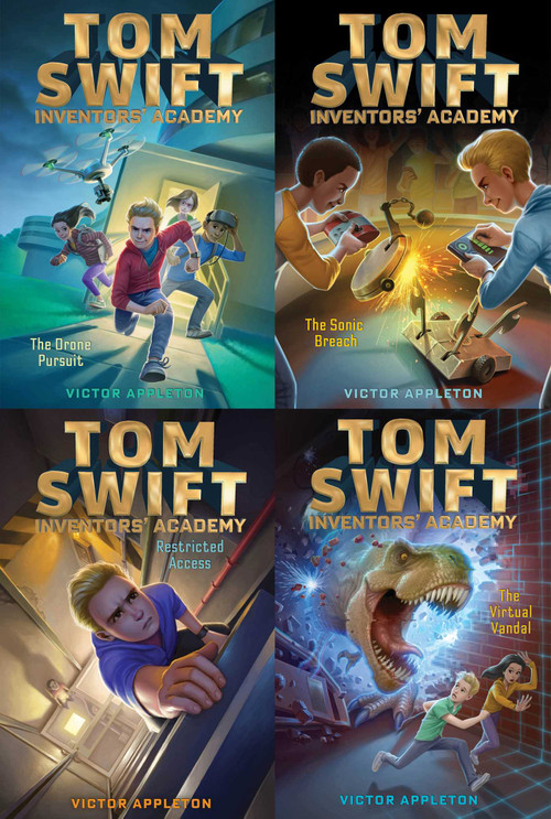 Tom Swift Inventors' Academy Starter Pack (Boxed Set) (The Drone Pursuit; The Sonic Breach; Restricted Access; The Virtual Vandal) by Victor Appleton, 9781534455740