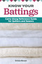 Know Your Battings (Carry-along Reference Guide for Quilters and Sewers) by Krista Moser, 9781947163256
