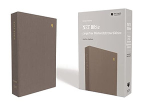 NET Bible, Thinline Reference, Large Print, Cloth over Board, Gray, Comfort Print (Holy Bible) by Thomas Nelson, 9780785229124