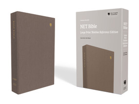 NET Bible, Thinline Reference, Large Print, Cloth over Board, Gray, Comfort Print (Holy Bible) by Thomas Nelson, 9780785229124