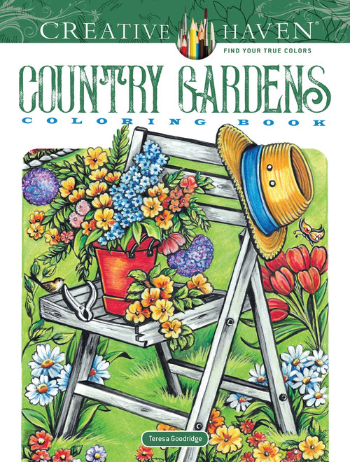 Creative Haven Country Gardens Coloring Book by Teresa Goodridge, 9780486840451