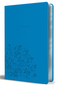 Biblia Reina Valera 1960 letra grande. Símil piel azul, tamaño manual / Spanish Holy Bible RVR 1960. Handy Size, Large Print, Blue Leathersoft by Reina Valera Revisada 1960, 9781644731024