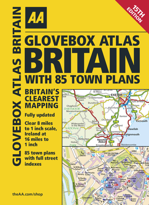 Glovebox Atlas Britain inc 85 Town Plans by AA Publishing, 9780749577353