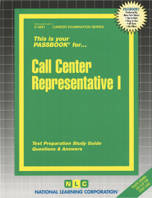 Call Center Representative I - 9780837346212 by National Learning Corporation, 9780837346212