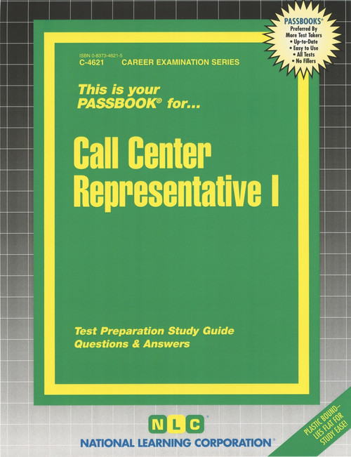 Call Center Representative I - 9780837346212 by National Learning Corporation, 9780837346212