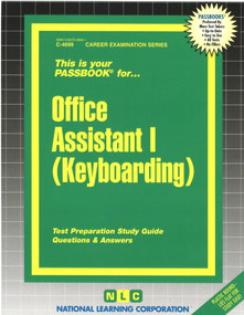Office Assistant I (Keyboarding) - 9780837346991 by National Learning Corporation, 9780837346991