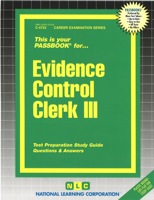 Evidence Control Clerk III - 9780837347233 by National Learning Corporation, 9780837347233
