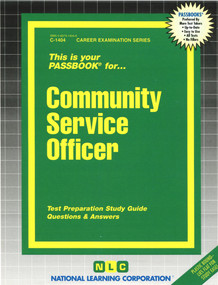 Community Service Officer - 9780837314044 by National Learning Corporation, 9780837314044