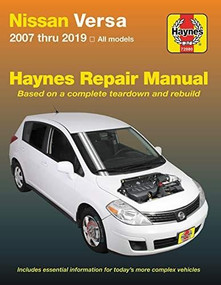 Nissan Versa 2007 thru 2019 Haynes Repair Manual (2007 thru 2019, All Models) by Editors of Haynes Manuals, 9781620923740