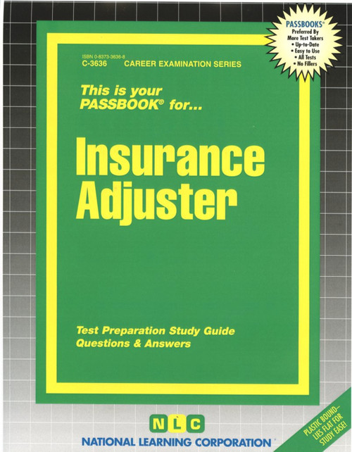Insurance Adjuster - 9780837336367 by National Learning Corporation, 9780837336367