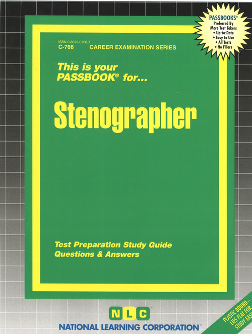 Stenographer - 9780837307664 by National Learning Corporation, 9780837307664