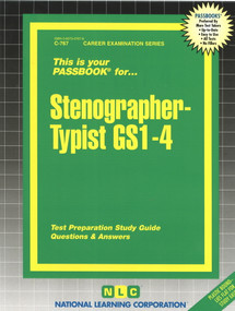 Stenographer-Typist GS1-4 - 9780837307671 by National Learning Corporation, 9780837307671