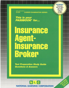 Insurance Agent -Insurance Broker - 9780837303734 by National Learning Corporation, 9780837303734