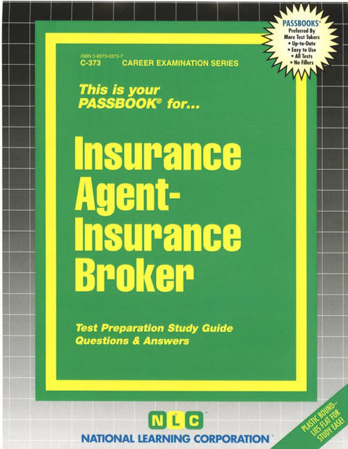 Insurance Agent -Insurance Broker - 9780837303734 by National Learning Corporation, 9780837303734